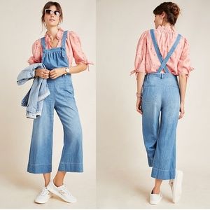 Anthropologie Blue Denim Jumpsuit